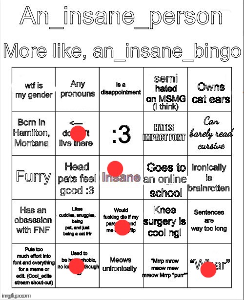 an insane bingo (April 2025) | image tagged in an insane bingo april 2025 | made w/ Imgflip meme maker