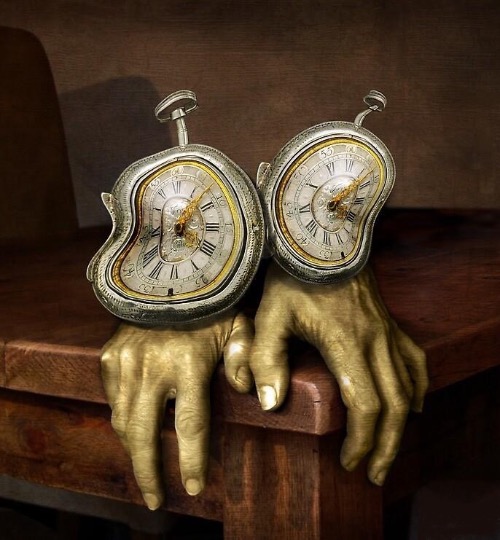 Surrealism Is Fun | image tagged in surrealism,clocks,hands,funny picture,bizarre/oddities,oddly satisfying | made w/ Imgflip meme maker