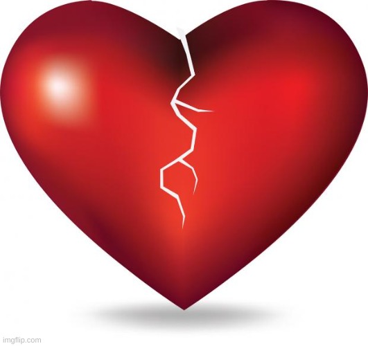 broken heart  | image tagged in broken heart | made w/ Imgflip meme maker