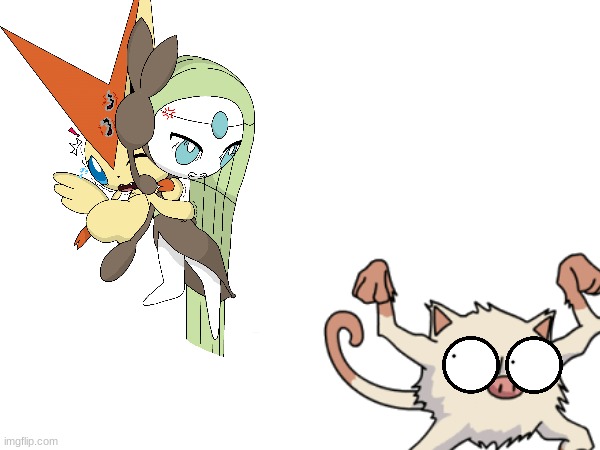 "Melody, stop! It's just a Mankey!" - Shori, trying to stop Melody from trying to kill a Mankey.mp3 | image tagged in melody,shori | made w/ Imgflip meme maker