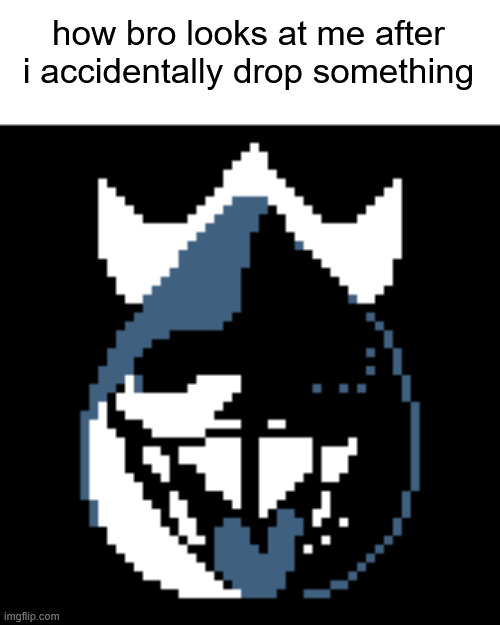 how bro looks at me after i accidentally drop something | made w/ Imgflip meme maker