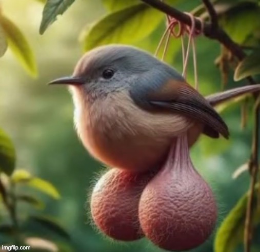 i bet you boykisser posters are probably attracted to this LMFAOO | image tagged in bird with balls | made w/ Imgflip meme maker