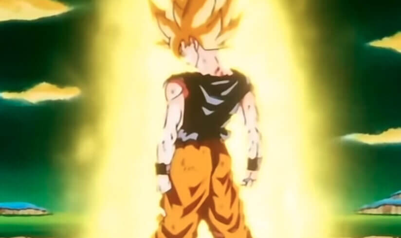 Super Saiyan Goku Blank Meme Template