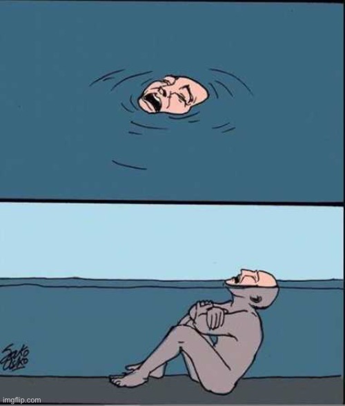Crying Guy Drowning | image tagged in crying guy drowning | made w/ Imgflip meme maker