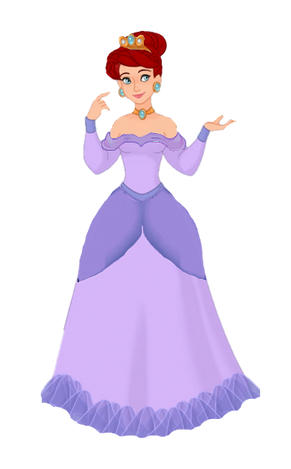 Queen Ariel (Disney Princesses as Adults) Blank Meme Template