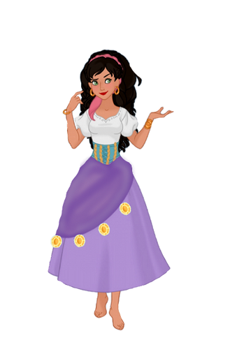 Esmeralda From The Hunchback of Notre Dame Blank Meme Template