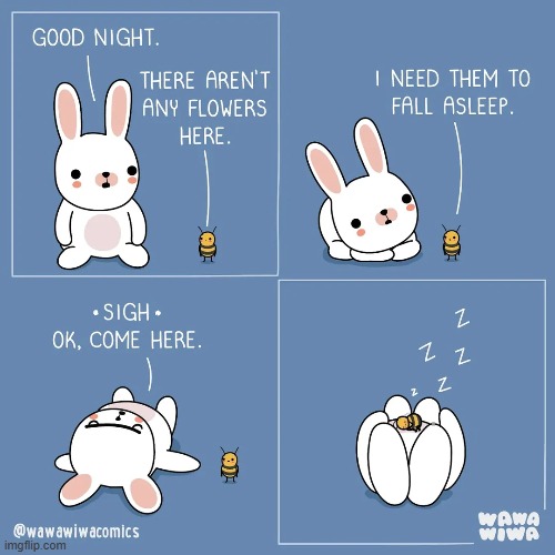 image tagged in bunny,bee,sleep,flower,sleeping,adorable | made w/ Imgflip meme maker