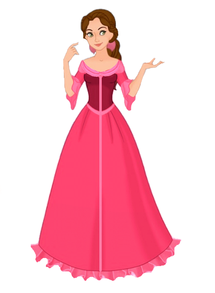 Princess Belle her winter dress Blank Meme Template