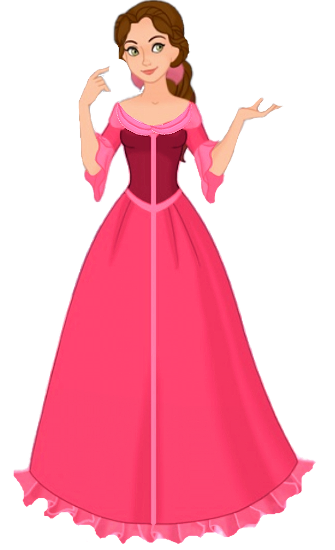 Belle in her Pink Dress Blank Meme Template
