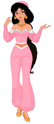 Jasmine in her Pink Outfit Blank Meme Template