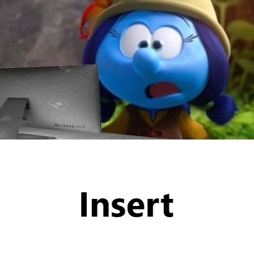 SmurfLily Reacts To Meme (Blank Template) With Computer Blank Meme Template
