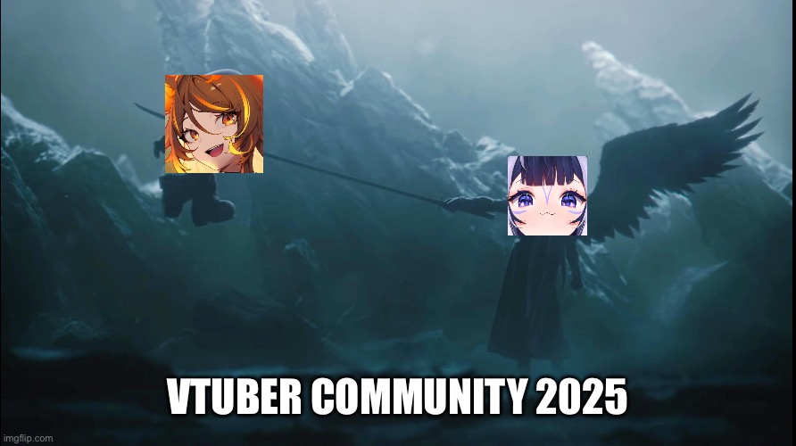 VTUBER COMMUNITY 2025 | image tagged in vtuber,twitter | made w/ Imgflip meme maker