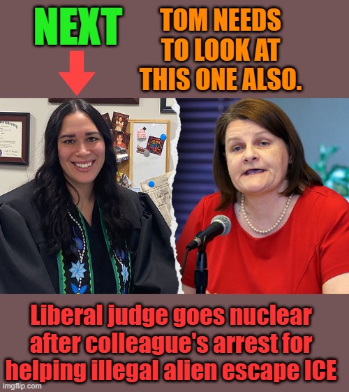 No Ones above the Law | TOM NEEDS TO LOOK AT THIS ONE ALSO. NEXT; Liberal judge goes nuclear after colleague's arrest for helping illegal alien escape ICE | made w/ Imgflip meme maker