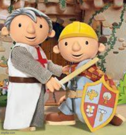 Bob the Builder and a crusader | made w/ Imgflip meme maker