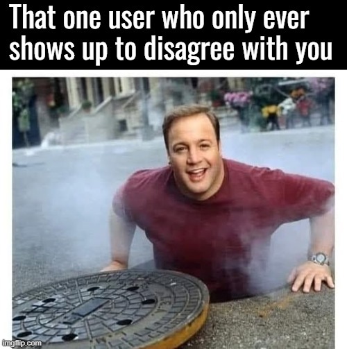 That one user who only ever shows up to disagree with you | made w/ Imgflip meme maker