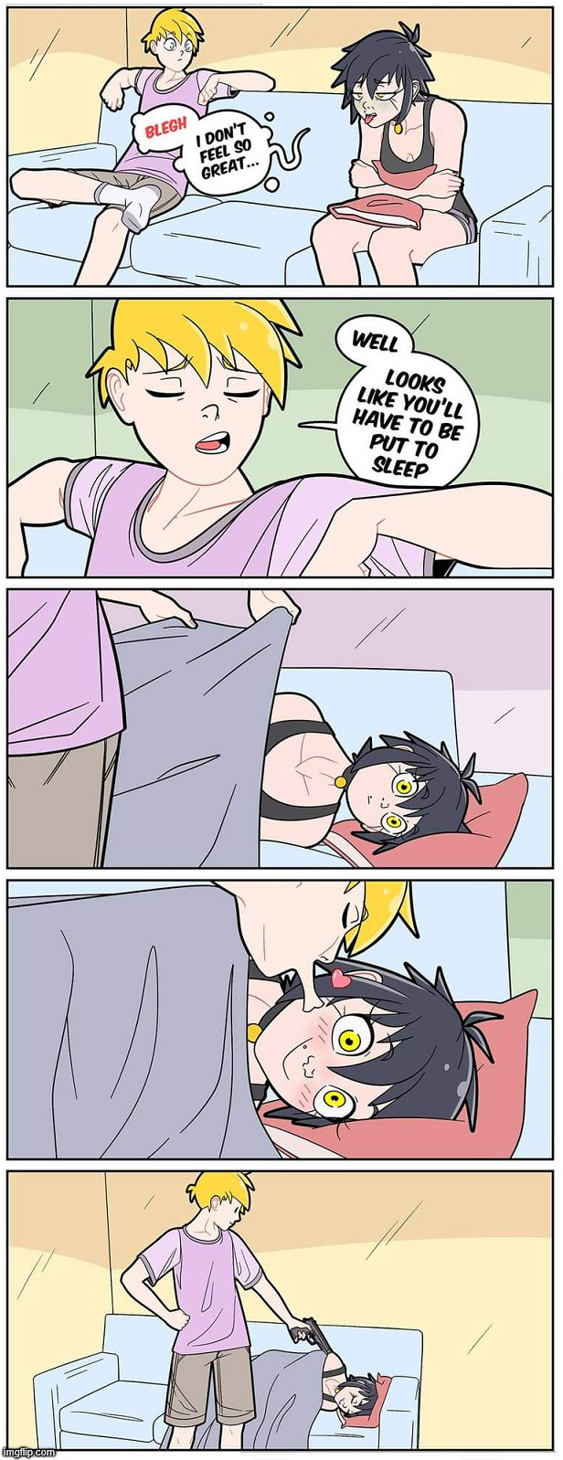 Going to sleep | image tagged in comics/cartoons | made w/ Imgflip meme maker