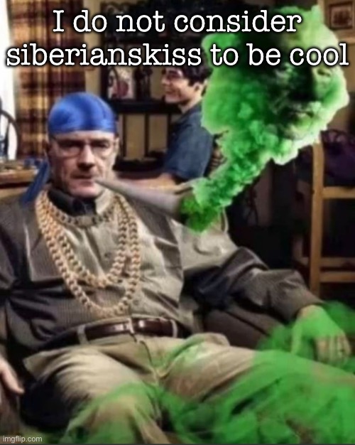 Waltuh | I do not consider siberianskiss to be cool | image tagged in waltuh | made w/ Imgflip meme maker