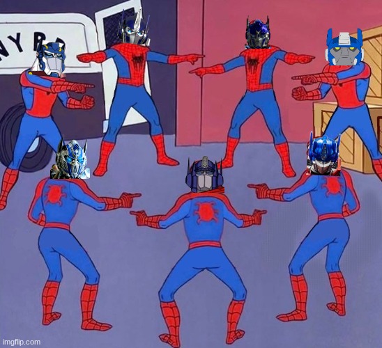 Spiderman multiple | image tagged in spiderman multiple,transformers | made w/ Imgflip meme maker