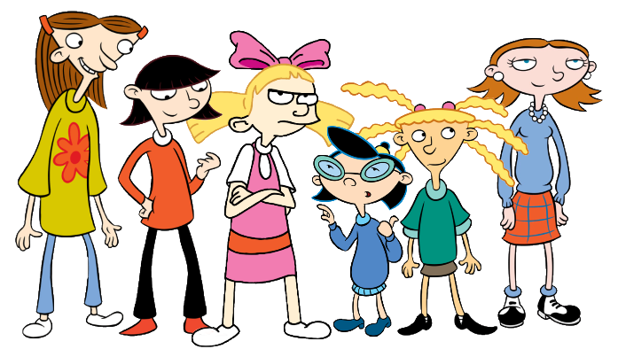 Hey Arnold Girls Blank Meme Template