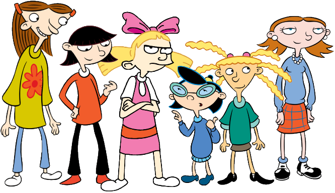 Hey Arnold Girls Blank Meme Template