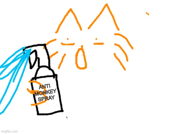 ANTI MONKEY SPRAY | made w/ Imgflip meme maker