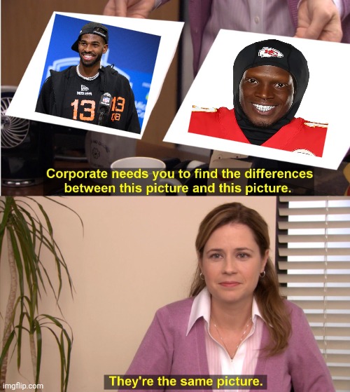 Suckdoor Sanders | image tagged in memes,they're the same picture,nfl,nfl football,nfl memes | made w/ Imgflip meme maker
