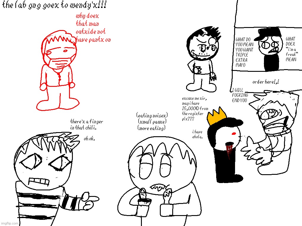 xuper joxanity comicx!!! (redesigns of sick ayh and klone too) | made w/ Imgflip meme maker