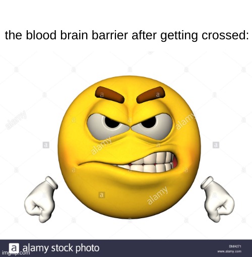 s | the blood brain barrier after getting crossed: | image tagged in angry emoji | made w/ Imgflip meme maker
