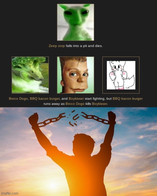 image tagged in breaking chains | made w/ Imgflip meme maker
