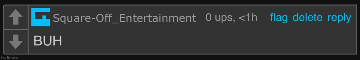 Square-Off: “BUH” | image tagged in square-off buh | made w/ Imgflip meme maker