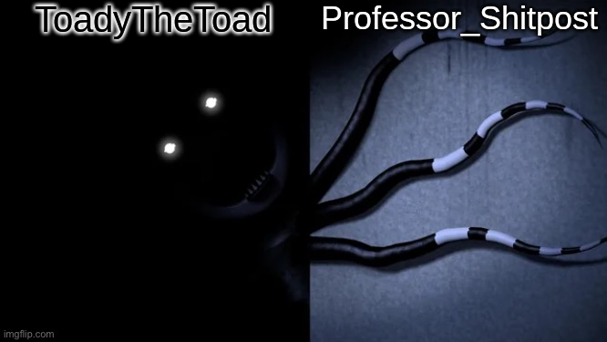 High Quality Professor Shitpost's shared anouncement template Blank Meme Template