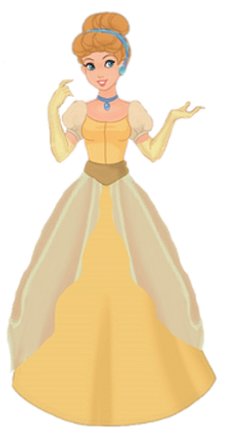 Cindy Ella in her Yellow Dress Blank Meme Template