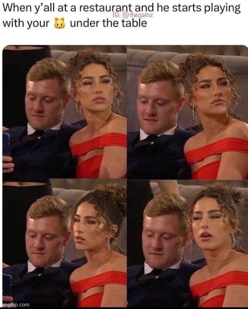 Restaurant | image tagged in restaurant,table,playing,pussy | made w/ Imgflip meme maker