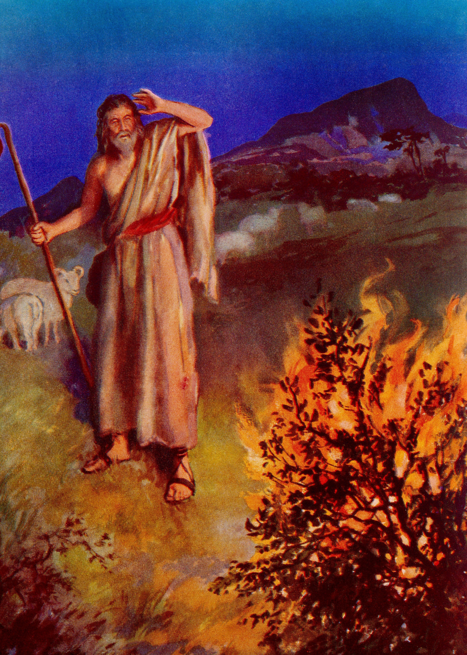 Moses and the Burning Bush Blank Meme Template
