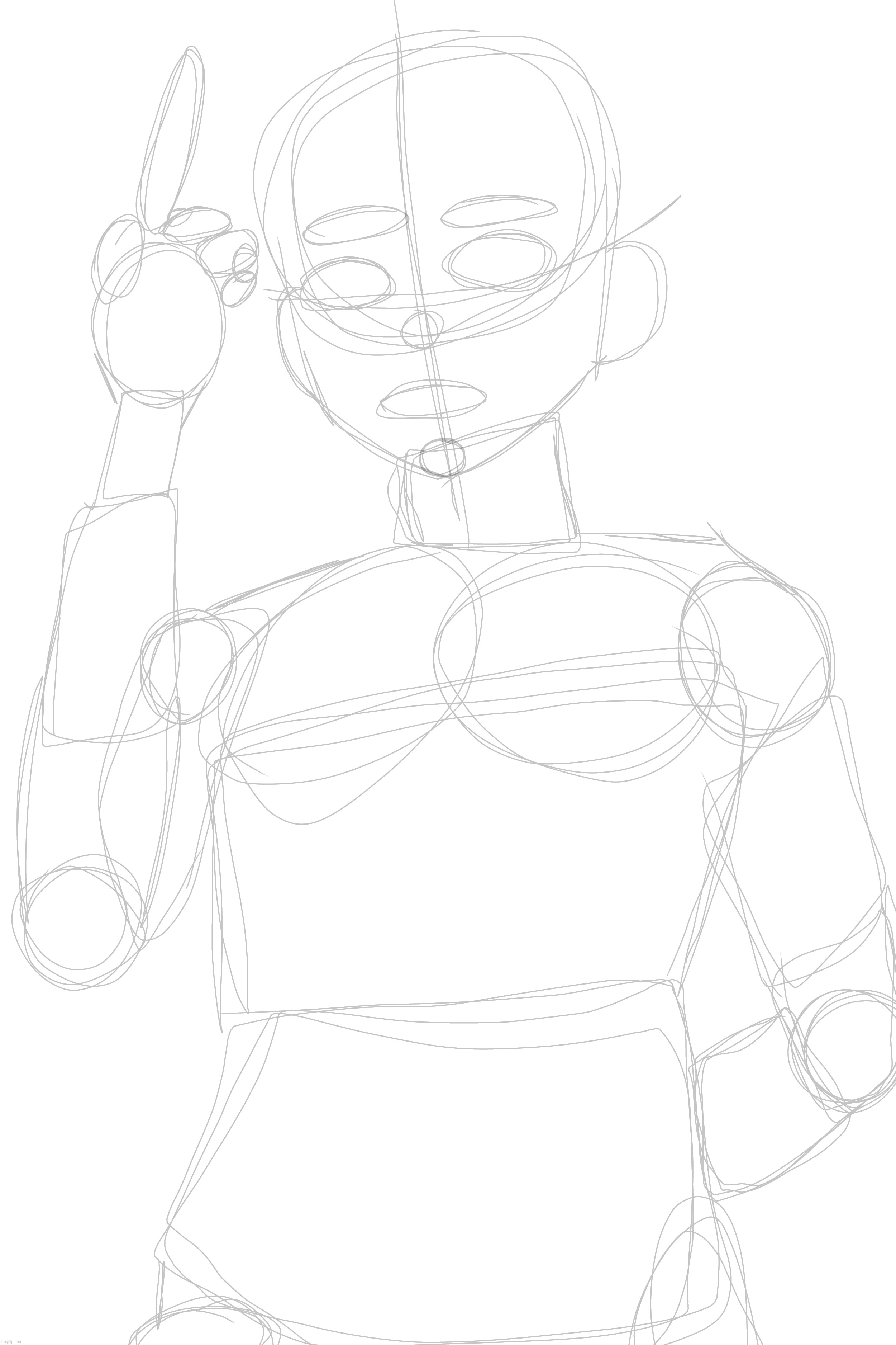 General anatomy of my drawings (male) | made w/ Imgflip meme maker