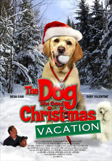 the dog who saves christmas vacation Blank Meme Template