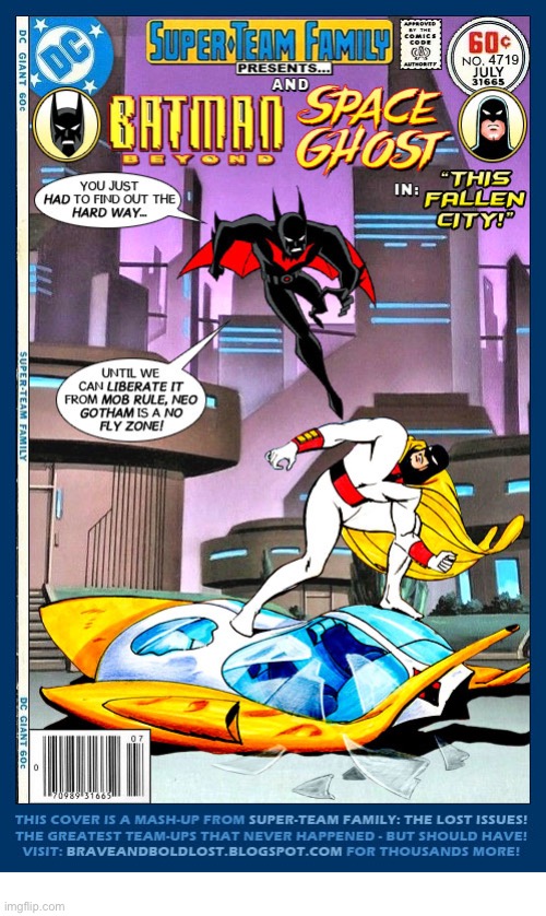 image tagged in comics,batman beyond,space ghost,mashup | made w/ Imgflip meme maker