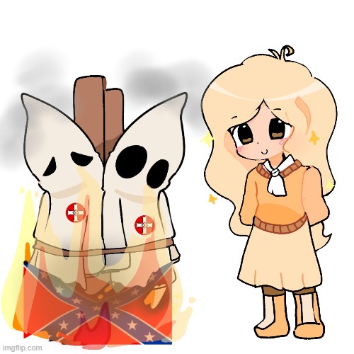 Coco hates racism and the KKK movement! (credit: @Suk03Ph__ on twitter) | image tagged in art,kkk,ku klux klan,racism | made w/ Imgflip meme maker