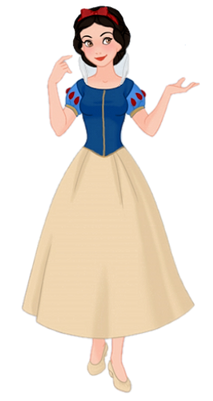 Snow White in her everyday dress Blank Meme Template