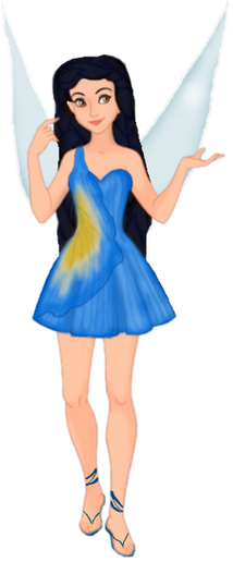 Silvermist The Blue Fairy From Tinker Bell Blank Meme Template
