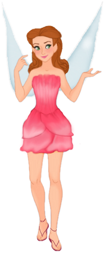 Rosetta The Pink Fairy of Disney Fairies Blank Meme Template