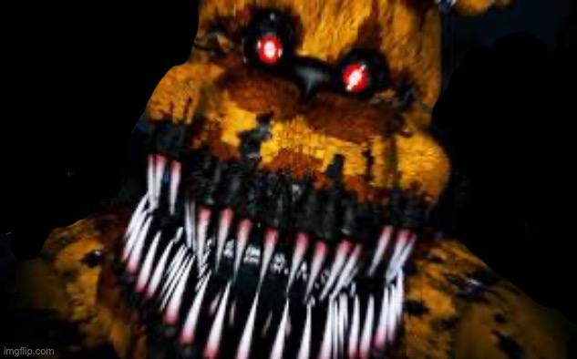 NIGHTMARE FREDBEAR | image tagged in nightmare fredbear | made w/ Imgflip meme maker