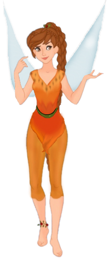 Fawn The Orange Fairy From Tinkerbell Blank Meme Template