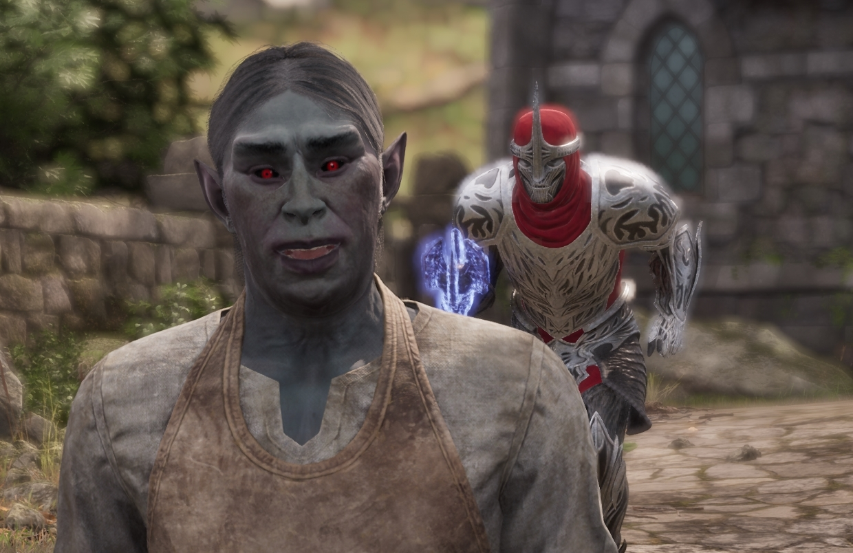 Oblivion right behind me Blank Meme Template