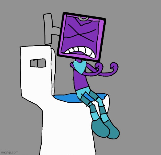 I drew Boxten on Toilet because I hate her | image tagged in dandy's world,boxten,1 girl,toilet,art,she gives me the icks | made w/ Imgflip meme maker