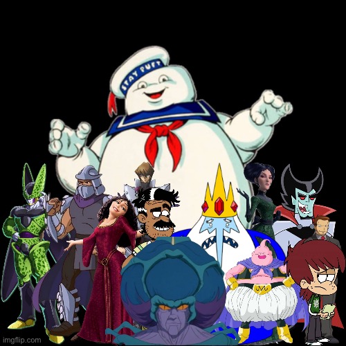 Villains | image tagged in adventure time,dragon ball z,tangled,the loud house,danny phantom,ballerina | made w/ Imgflip meme maker
