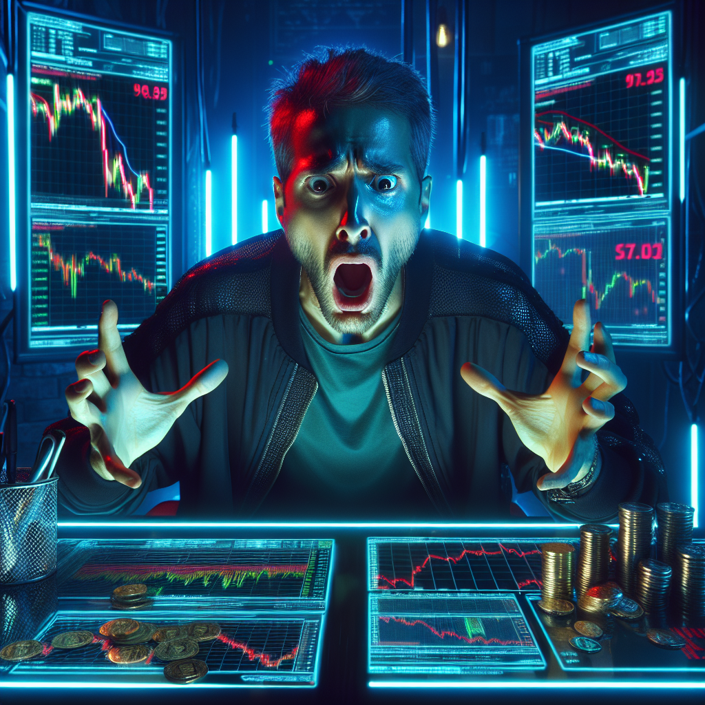 angry man lost his money in crypto Blank Meme Template