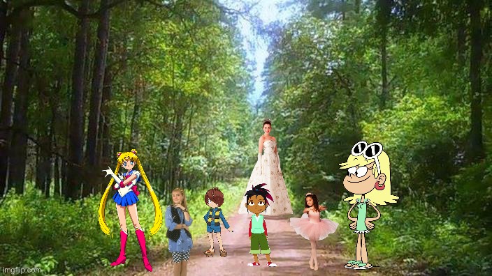 Lost in the Forest (Houston) | image tagged in texas,houston,forest,the loud house,sailor moon,pbs kids | made w/ Imgflip meme maker