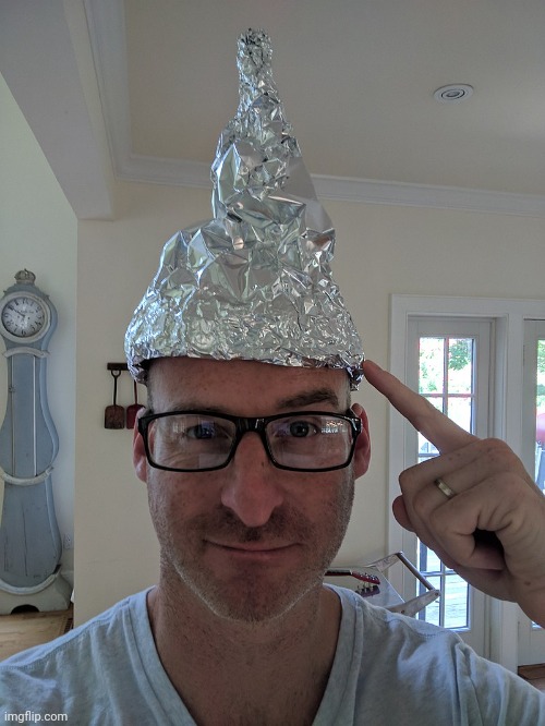 Foil Head | image tagged in foil head | made w/ Imgflip meme maker