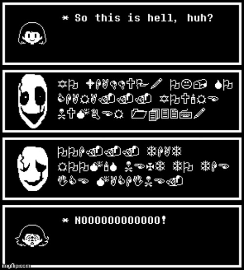 Yeah, Chara's just chilling in hell until the clobers die. | image tagged in chara,undertale | made w/ Imgflip meme maker